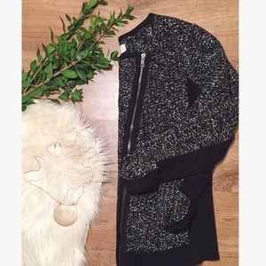 L O F T || Moto Sweater Jacket